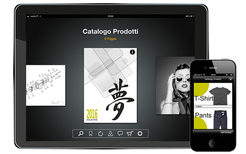 App Paperfly per iPad - Inserisci Link, Video di You Tube, rimandi ad altre sezioni del catalogo, collegamenti a pagine di altri cataloghi, gallerie di immagini ed altro ancora per creare così il tuo nuovo catalogo interattivo.